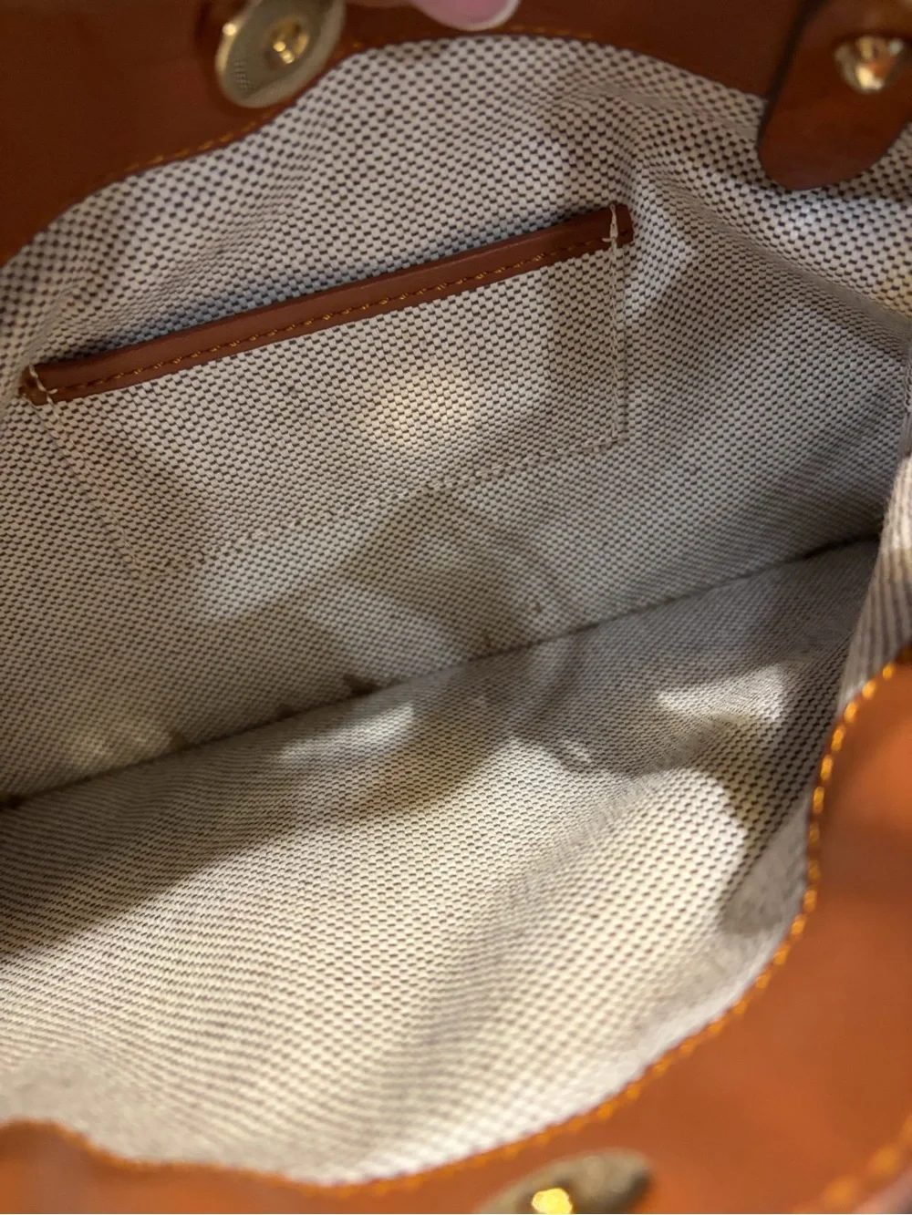 Dooney & Bourke Chestnut Brown Leather Tote
